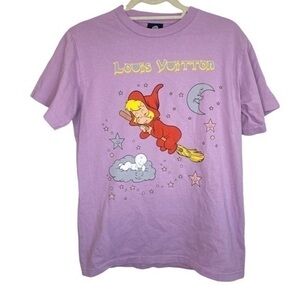 MEGA Yacht Casper and Wendy Short Sleeve Tee Purple Size Small